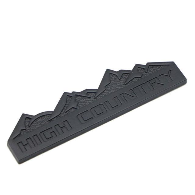 HIGH COUNTRY letter car stickers for all off-road models Highland area pattern Body modification accessories Rear trunk decorate