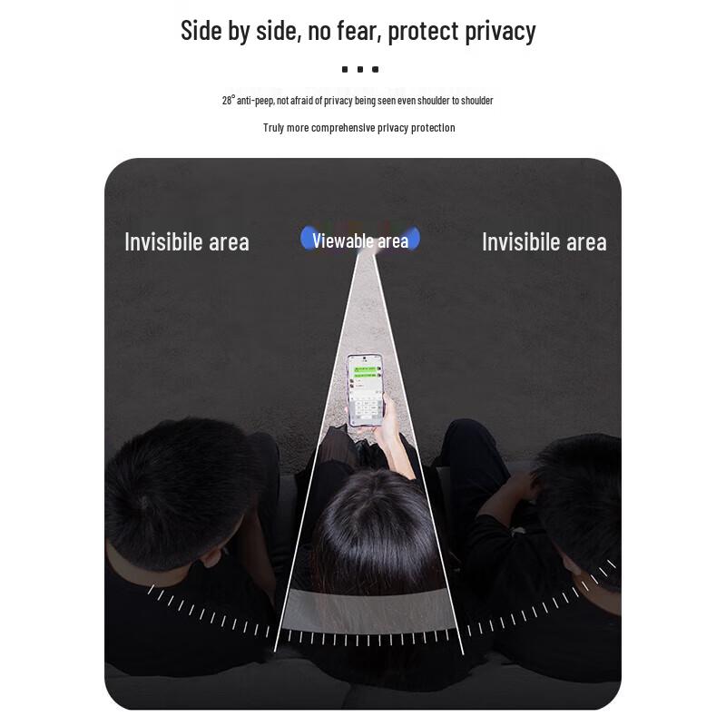 Smorss Anti-Peep Tempered Glass Screen Protector for Honor Magic6 Pro