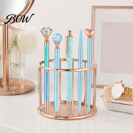 Sturdy Pocket Clip Pen 5PCS Metal Diamond Ballpoint Pens, with Sparkling Rhinestone Decor, Luxury Glitter Writing Smooth Press Mechanism Pen, for Kids