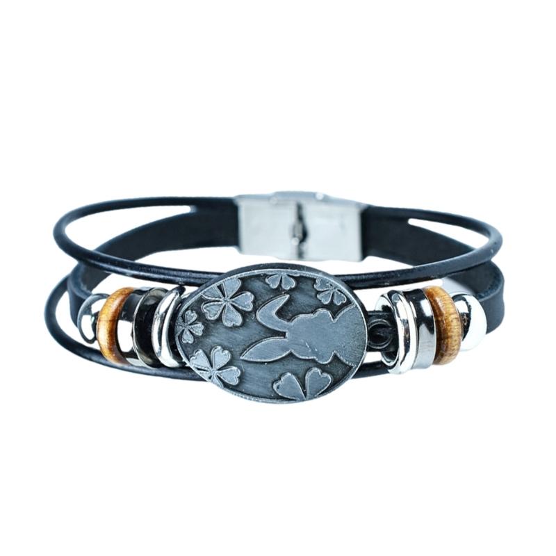 

Easter Rabbit Egg Woven Bracelet Handmade with Unique Vintage Tone Elegant Woven Wrist Chain for Festive Occasions