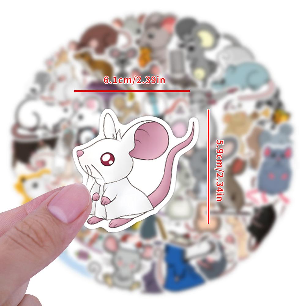 55 New Cartoon Mouse Doodle Stickers Decorate Notebook Suitcase Mobile Phone DIY Stickers