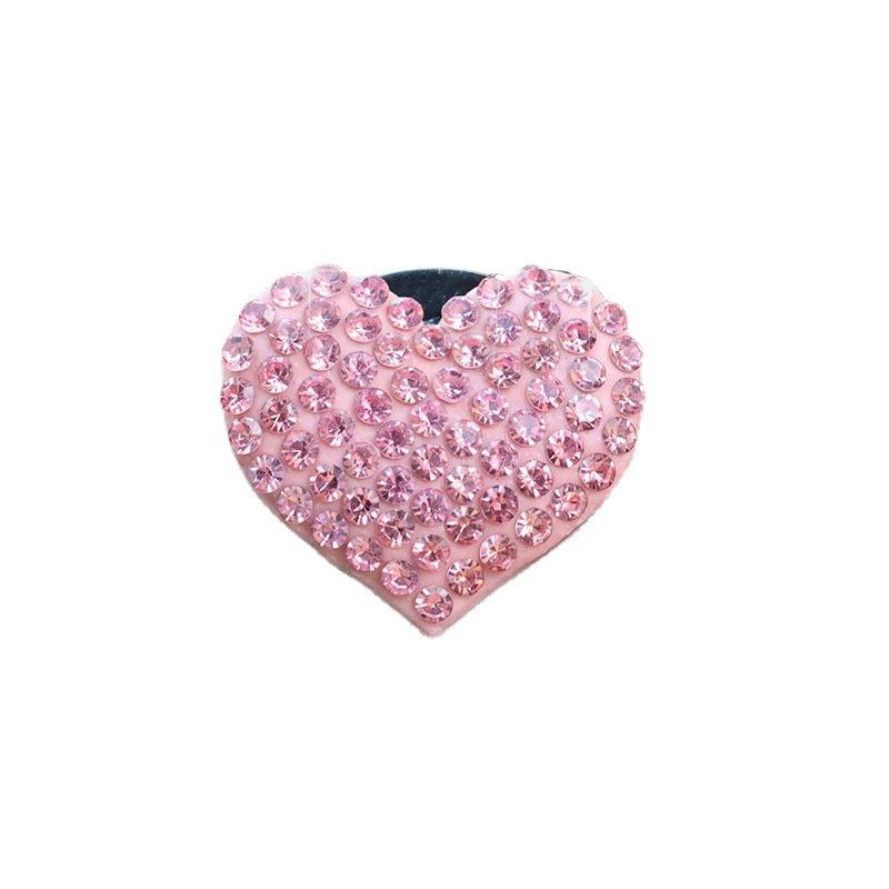 Creative Rhinestone Car Air Outlet Clip Heart-shaped Car Air Conditioning Air Outlet Perfume Clips Auto Interior Accessories