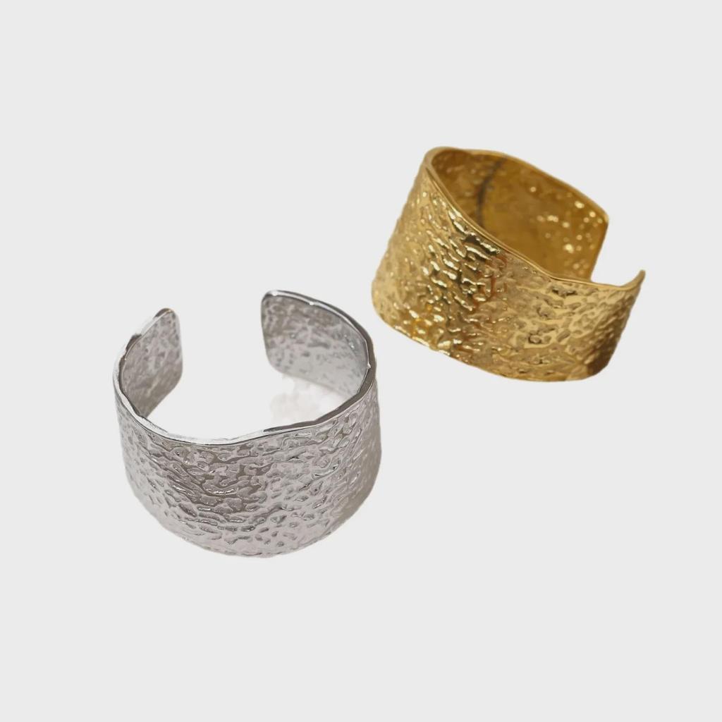 European & American Style Titanium Steel Open Ring - Fashionable, Versatile Jewelry for Women