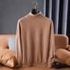 Men Sweater 100% Wool Turtleneck Knit Pullover Winter Soft Warm Wool Jumpers Man Knit Tops Long Sleeve