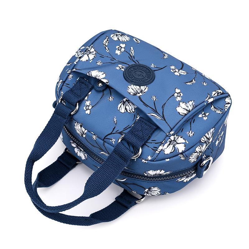 Women's Printed Shoulder Bag Water-Repellent Nylon Handbag