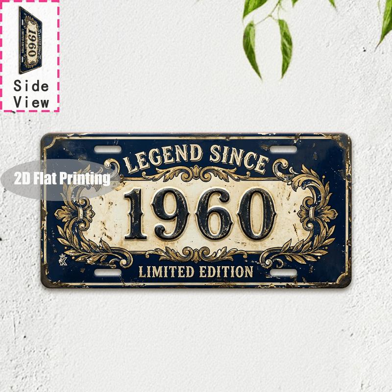 Tin Sign - Vintage Durable Metal Plaque Wall Decor, Home Office Bar Man Cave Australian City Birth Year License Plate Wall Art