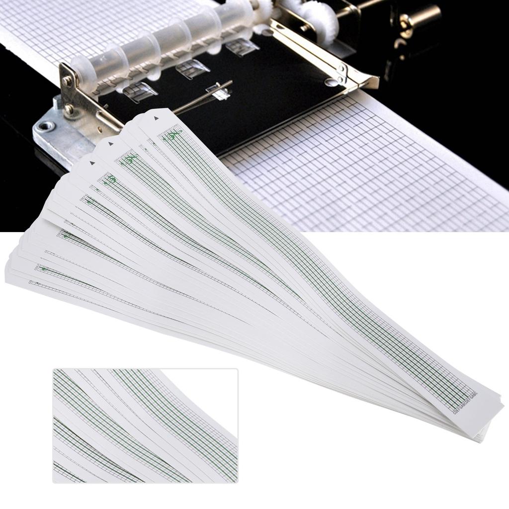30Pcs Music Box Refill Blank Paper DIY Composition 15 Note Hand Crank Movement Christmas Gift