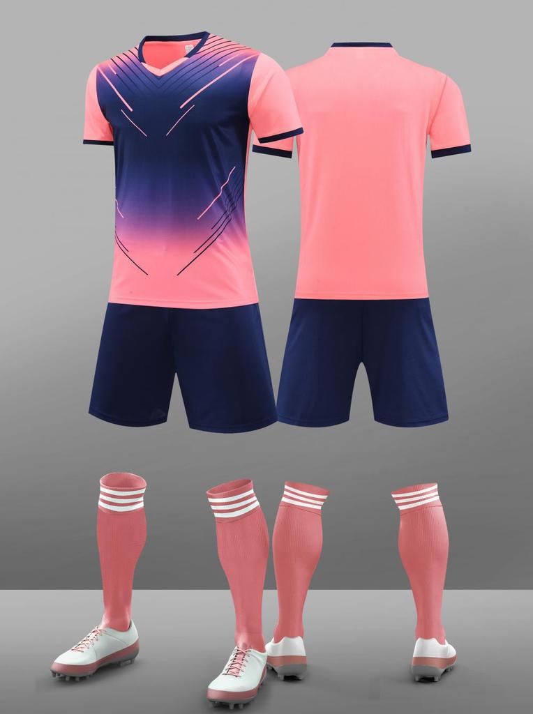 Fußball-Trikotset, Trainingsanzüge für Herren und Damen, Kurzarm, Schnelltrocknend, Für Schüler, Kinder-Fußballuniformen, Sport Grundschule S