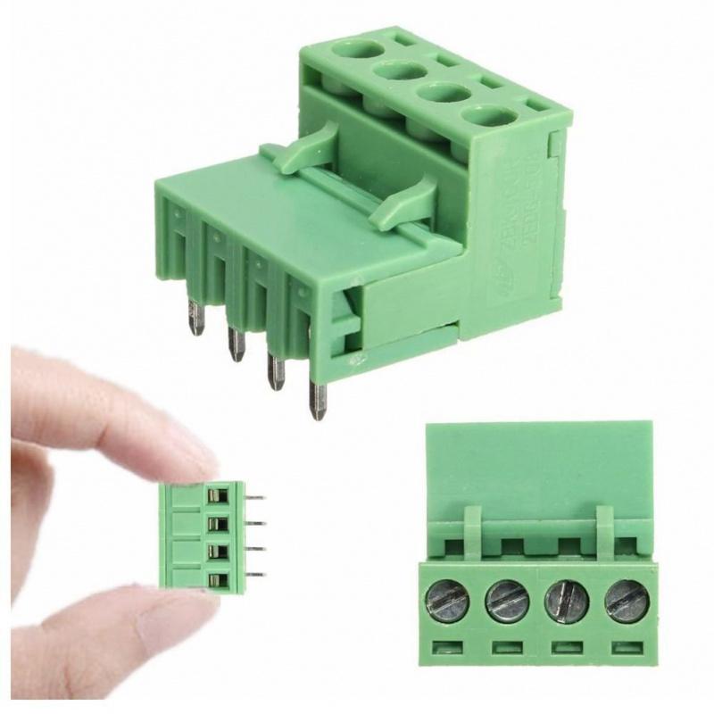 4Pole 2Edg 4Pin 508Mm Plug-In Screw Terminal Block Connector Kit