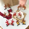 Party Headwear Duckbill Clip Bangs Clip Christmas Hair Clips Antler Hairpins Women Barrettes