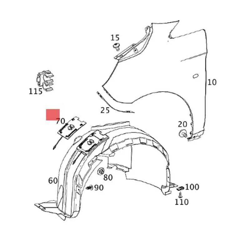 Klapa konserwacyjna nadkole ramię serwisowe błotnik dla Mercedes Benz V-Class Vito W447 2014 2015 2016 2017 2018