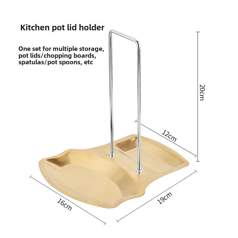 Restaurant Stainless Steel Pot Cover Rack Storage Rack, A Non-punching Desktop Drain Pan Support Frame