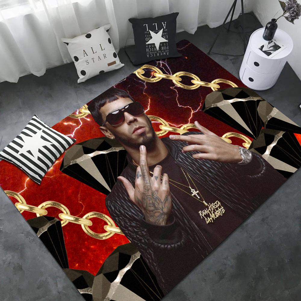 Rapper Anuel AA Floor Mat Non-Slip Laundry Room Mat Laundry Decor Balcony Child Living Room Household Carpets
