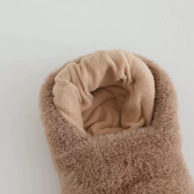 Mascherina Facciale Invernale Copricapo Per Bambini E Bambine Calda Morbida Cappello A Maglia Orsetto Cartone Animato Sciarpa Cappello Un Pezzo Passamontagna Per Bambini