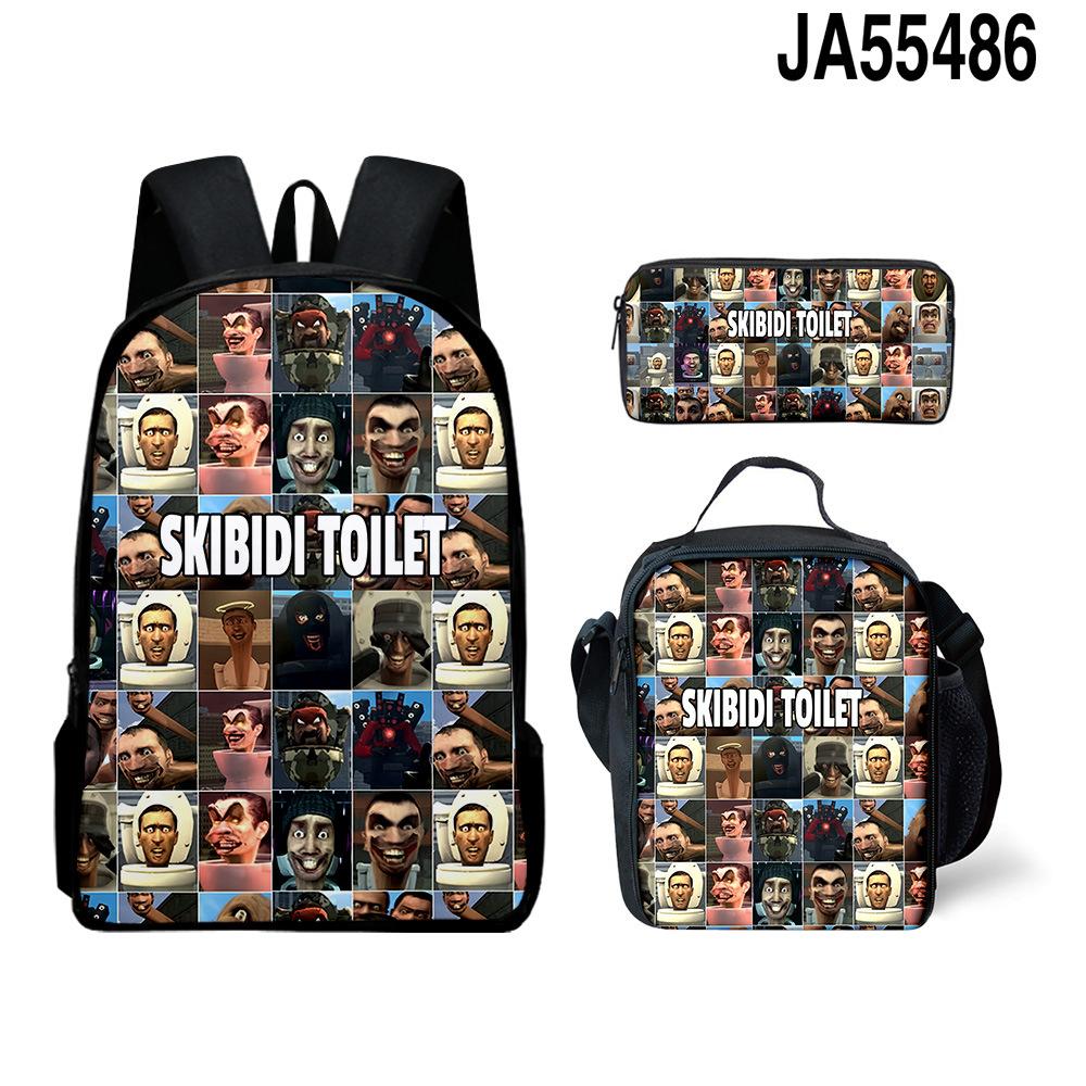 Iconic Favored Tahiti Polynesian Hibiscus 3D Pattern 3pcs/Set pupil Schoolbags Daily Laptop Pack Daily Pack Lunch Box Pen Case