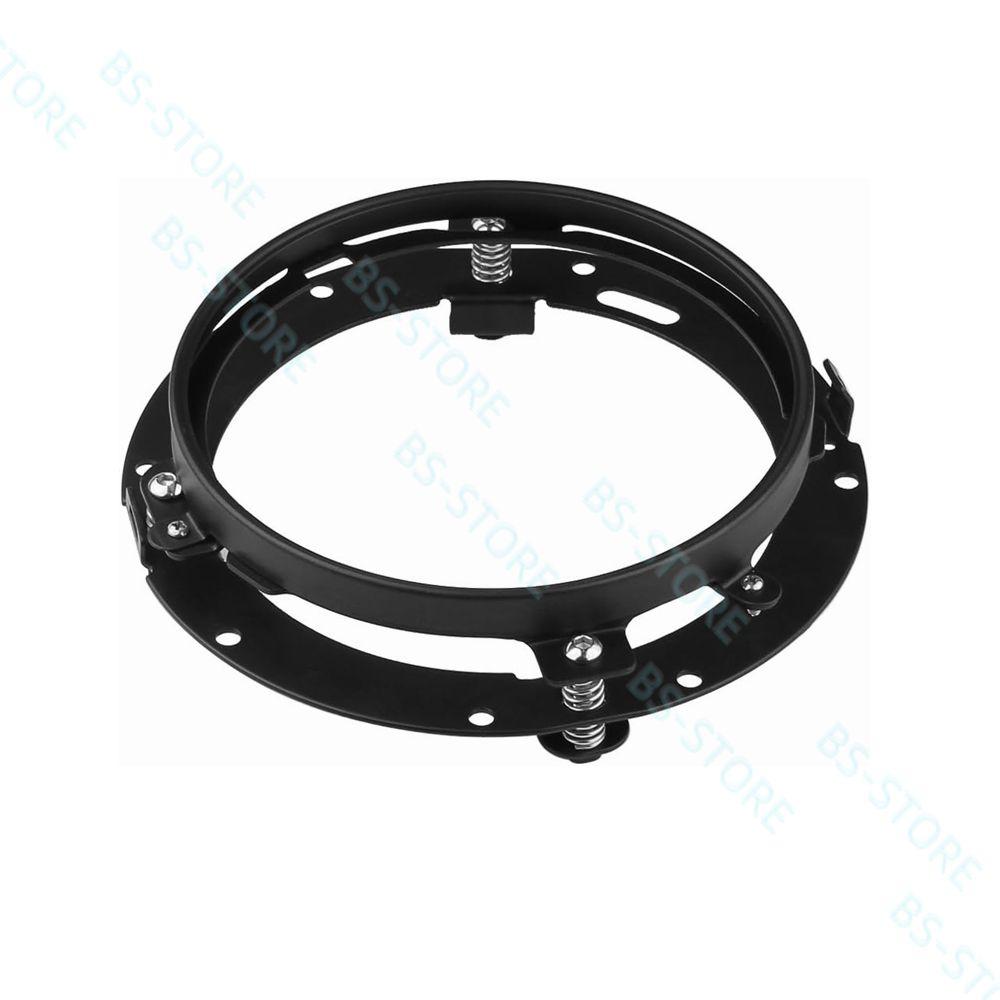 7 Inch Round LED Headlight Mounting Bracket Ring For Car Jeep Wrangler JK Suzuki Samurai for Motorcycle 7  Bracket чёрный