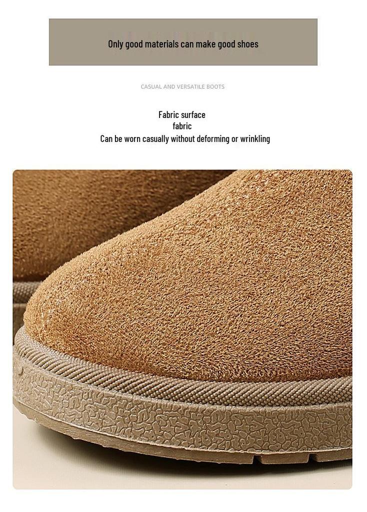 2026 Women's Winter Snow Boots - Short, Plush Velvet, Warm, Comfy, Thick Heel, Autumn/Winter Cotton Footwear