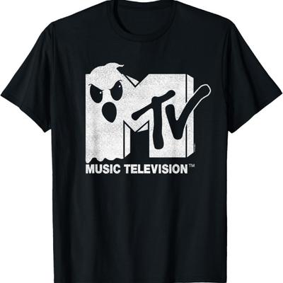 MTV Geist im Logo T-Shirt