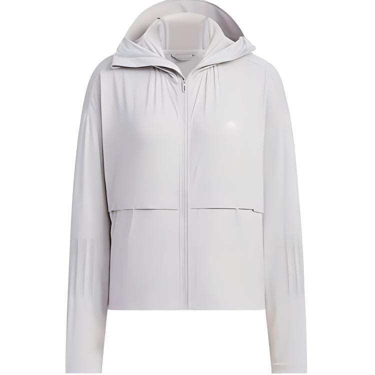 

Adidas Солнцезащитная спортивная повседневная свободная куртка с капюшоном женские куртки светло-серые JI7596 2XS