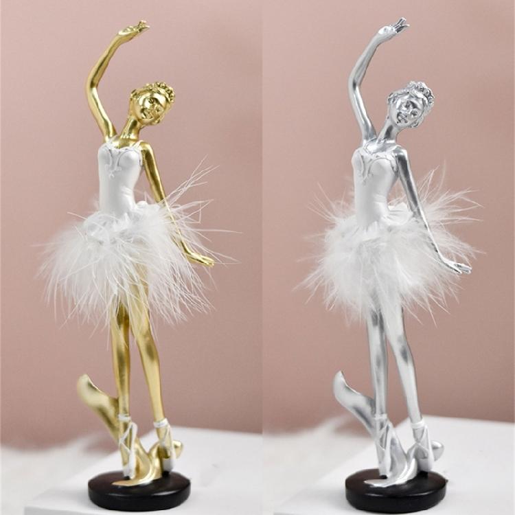 Elegant Ballet Dancer Resins Sculpture Ballerinas Figuine Dancing Girl Statue Ornament for Adding Elegances to Any Room