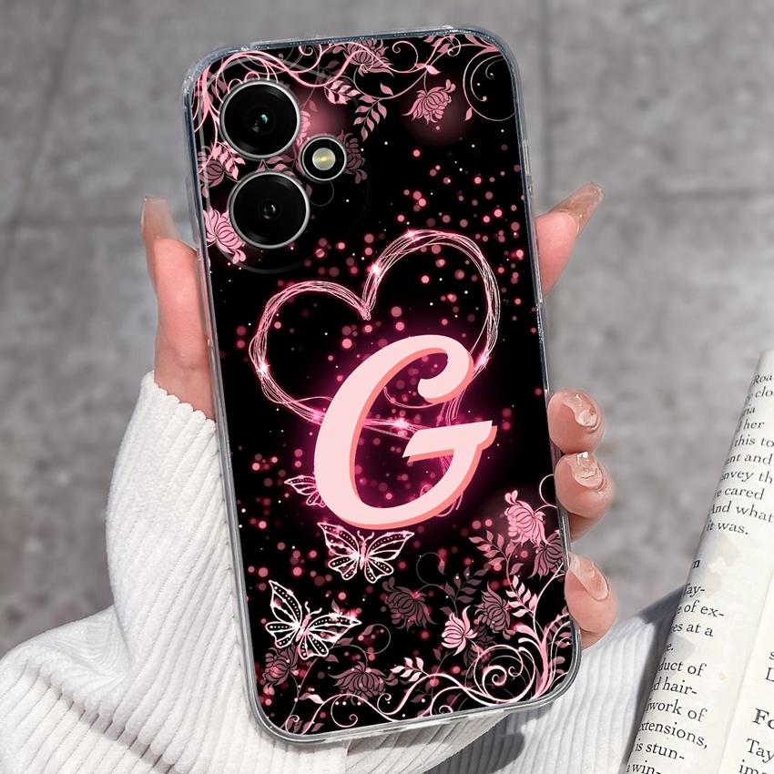 Fashion Letter Butterfly Pattern Phone Case For Honor 400 300 200 Pro Lite Smart 50S 30S 20S 20i 10i Soft Clear Back Cover For Honor Cellphone Casing