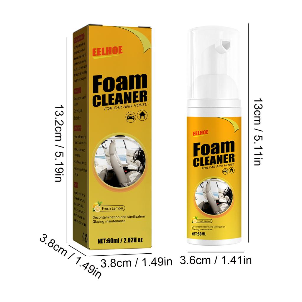 30/60/100ML Multi-Purpose Foam Cleaner Leather Clean Remover Spray Car Wash Auto Interior Household Cleaners Stain Removal