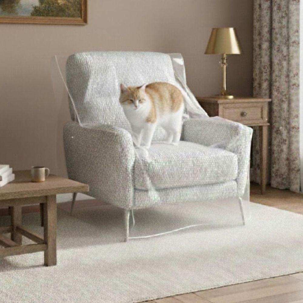 Plastic Recliner Chair Cover Waterproof Armchair Slipcover Washable Couch Cover  Household