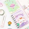 Mini Cartoon Spiral Notebook, 80 Pages Pocket Notebook, Portable Smooth Page Turning Journal for Study Notes