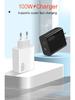 100W Multi-Port Fast Charger for Apple & Samsung, EU/UK PD Adapter