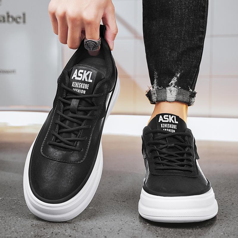 New Retro Low Top Fashionable Casual Board Shoes Spring Hot Items Outdoor Versatile Plus Size Thick Soled Sports Men's Shoes