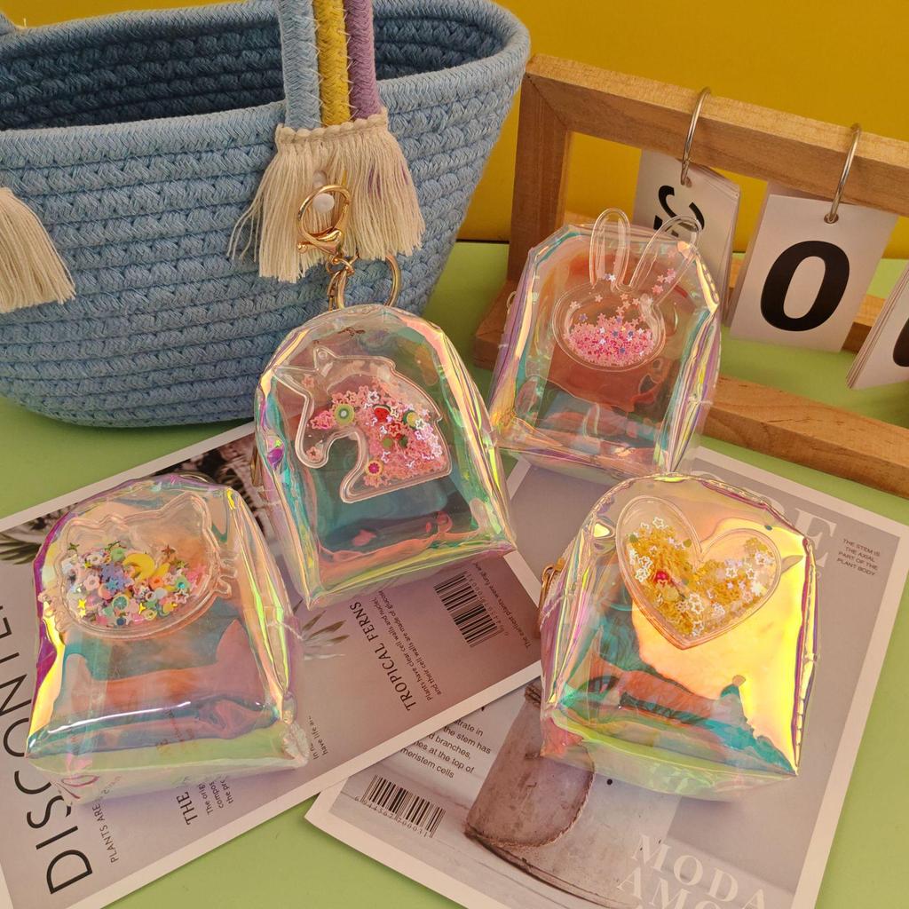 Colorful Heart-Shaped Mini Coin Purse: Portable Bag for Lipstick & Earphones