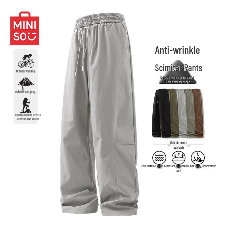 

MINISO Men s American Retro Loose Fit Cargo Pants M