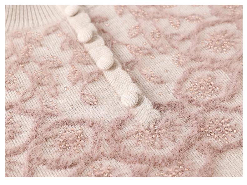 Mom's Autumn/Winter Fleece Sweater: Semi-High Neck, Thickened One-Piece Top for Middle-Aged & Elderly Women