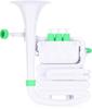 NUVO jHorn Plastic Bb/C Horn, White/Green, Model N610JHWGN, with Semi-Hard Case