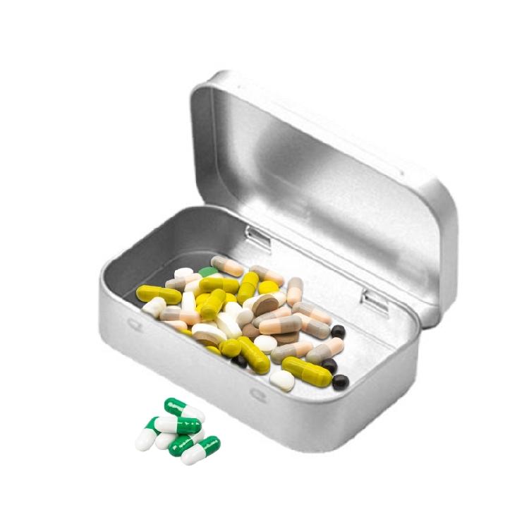 Convenient Small Metal Tins with Lid Tinplate Slide Cover Jewelry Organizer Case