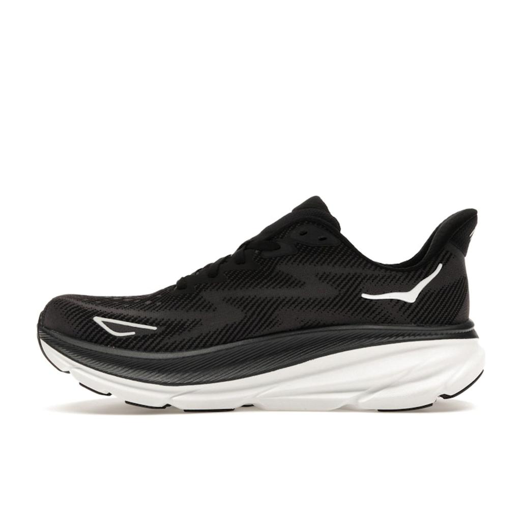HOKA Clifton 9 Black White Men Sneakers 1127895-BWHT