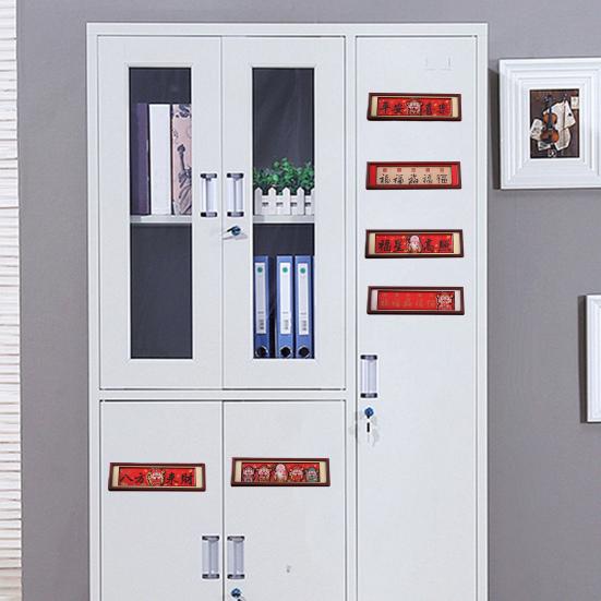 2Pcs God of Wealth Refrigerator Magnet Chinese Immortal Frame Fridge Magnet Home Kitchen New Year Spring Festival Decoration