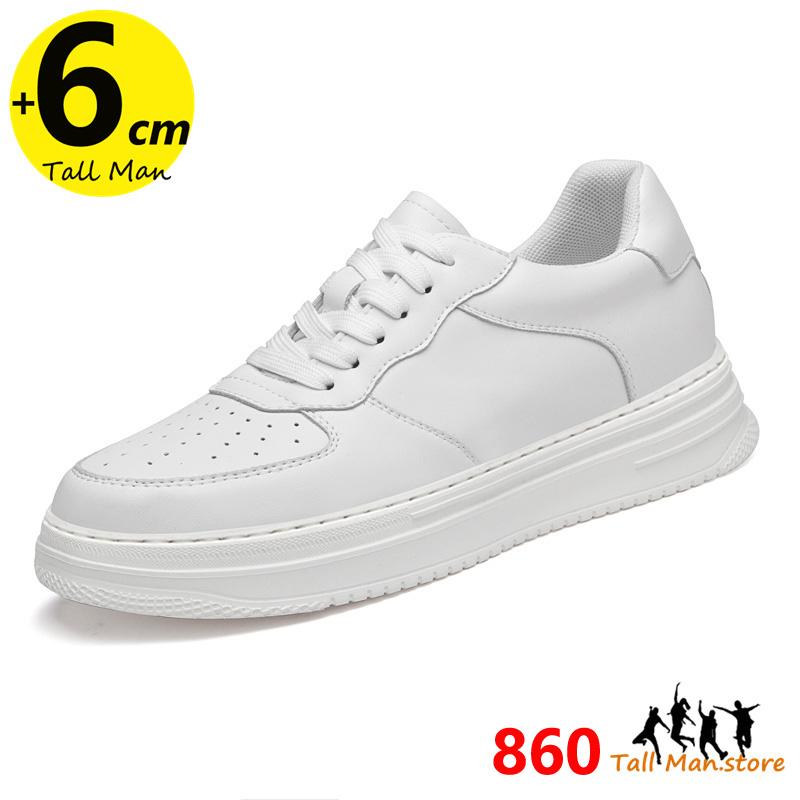 

Man Lift Sneakers Men Booster Shoes Elevator Height Increase Insole 6cm Leisure Fashion Sports Plus Size 36-43 43