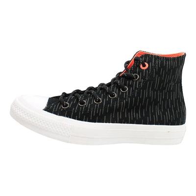 Chuck Taylor All Star II Hi Shield Bequeme Schlichte High-Top Canvas Schuhe Herren Sneaker Schwarz 153532C