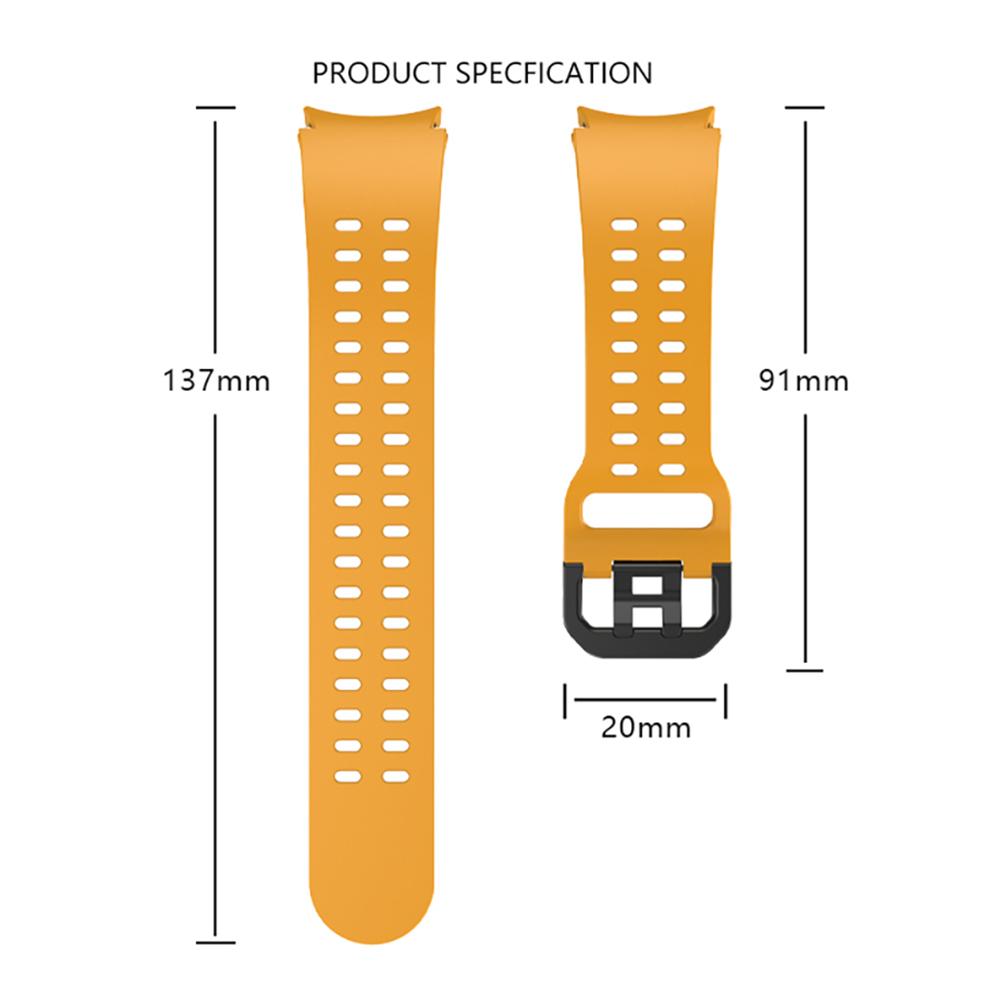 Pentru Samsung Galaxy Watch7/Watch6/Watch 5 44mm 40mm Brățară de Ceas din Silicon Curea cu Buton cu Două Găuri