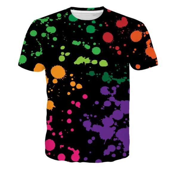 Graffiti 3D Printed T-shirts for Men, Women, Harajuku Streetwear, Androgynous Tops Supplied Directly from the Manufacturer
