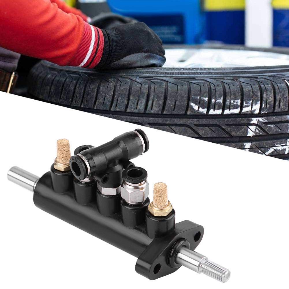 KIMISS Aluminum Alloy Car Air Control Valve, Foot Pedal Valve, Tire Changer for Rangers, Tool (Black) (3))