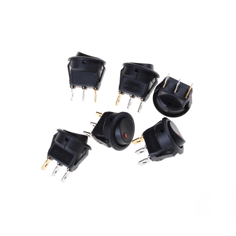1 Teile/satz 12V Auto Runde Dot Led Licht Rocker Kippschalter Verkäufe