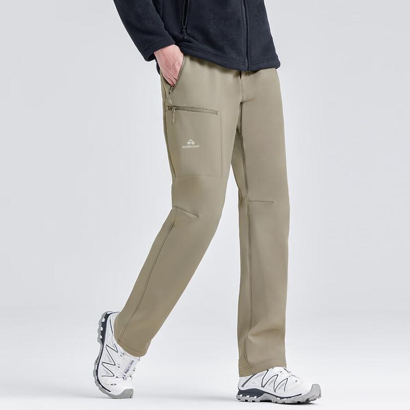 Tuo Lu Zhe Wildcat Autumn/Winter Plus Fleece Softshell Outdoor Pants