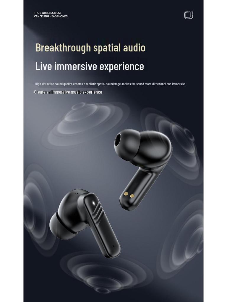 2025 Wireless Bluetooth Earbuds: Color Touch Screen, ANC, ENC, In-Ear Sports.