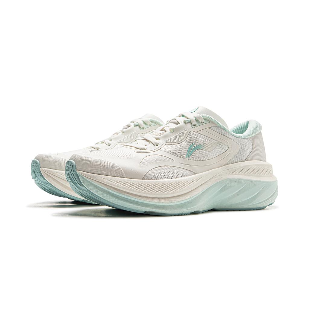 Li Ning Leisurely Running Shoes Women's Low Top Mist White ARSV028-1