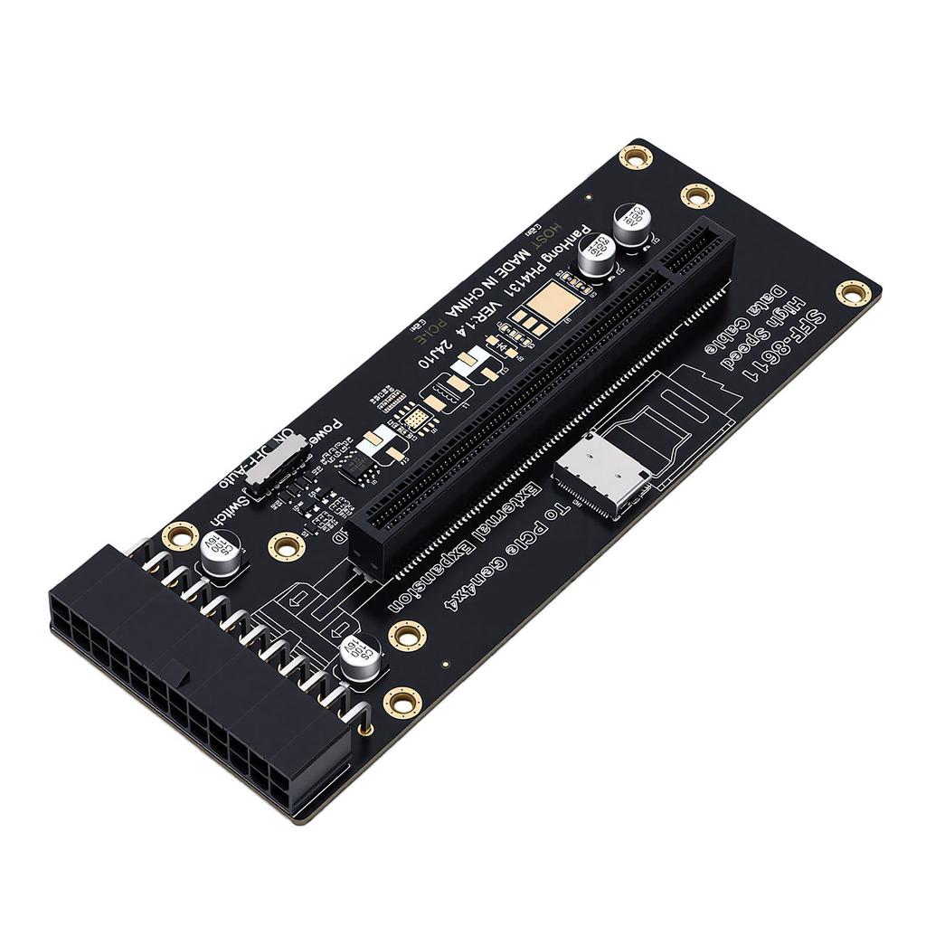 PCIe4.0 X16 Adapter Support for Oculink PCI Express 4.0 X16 External Graphics Card Expansion Adapter for Desktop Laptop
