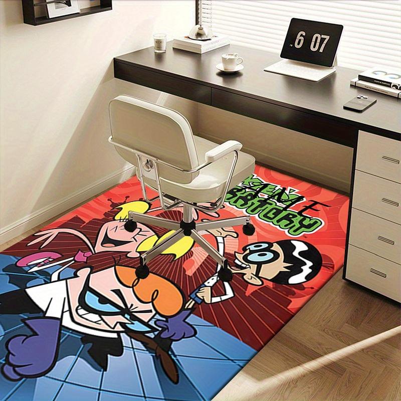 ART Dexter's Laboratory Office Carpet Soft Polyester Entrance Carpet Washable Non Slip Machine Washa