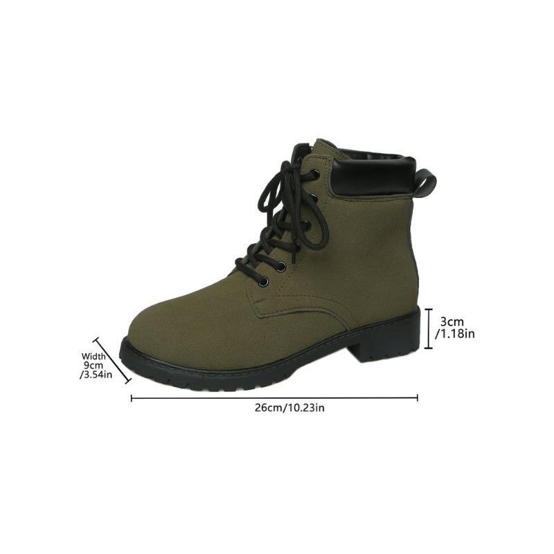 Women's Autumn British Style Matte Thick-Soled Martin Boots - Plus-Size, Student-Friendly, Versatile, Trendy