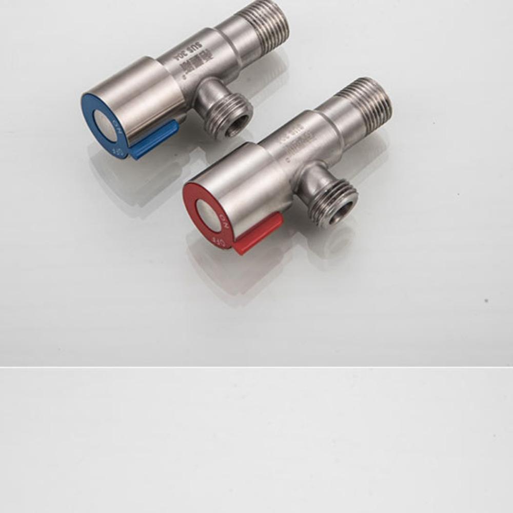 Bathroom Basin Sink Faucets Taps Angle Stop Valve Brass Black Finish G1/2" Shut Off Valve Bathroom Toilet Bidet Shower Water Tap